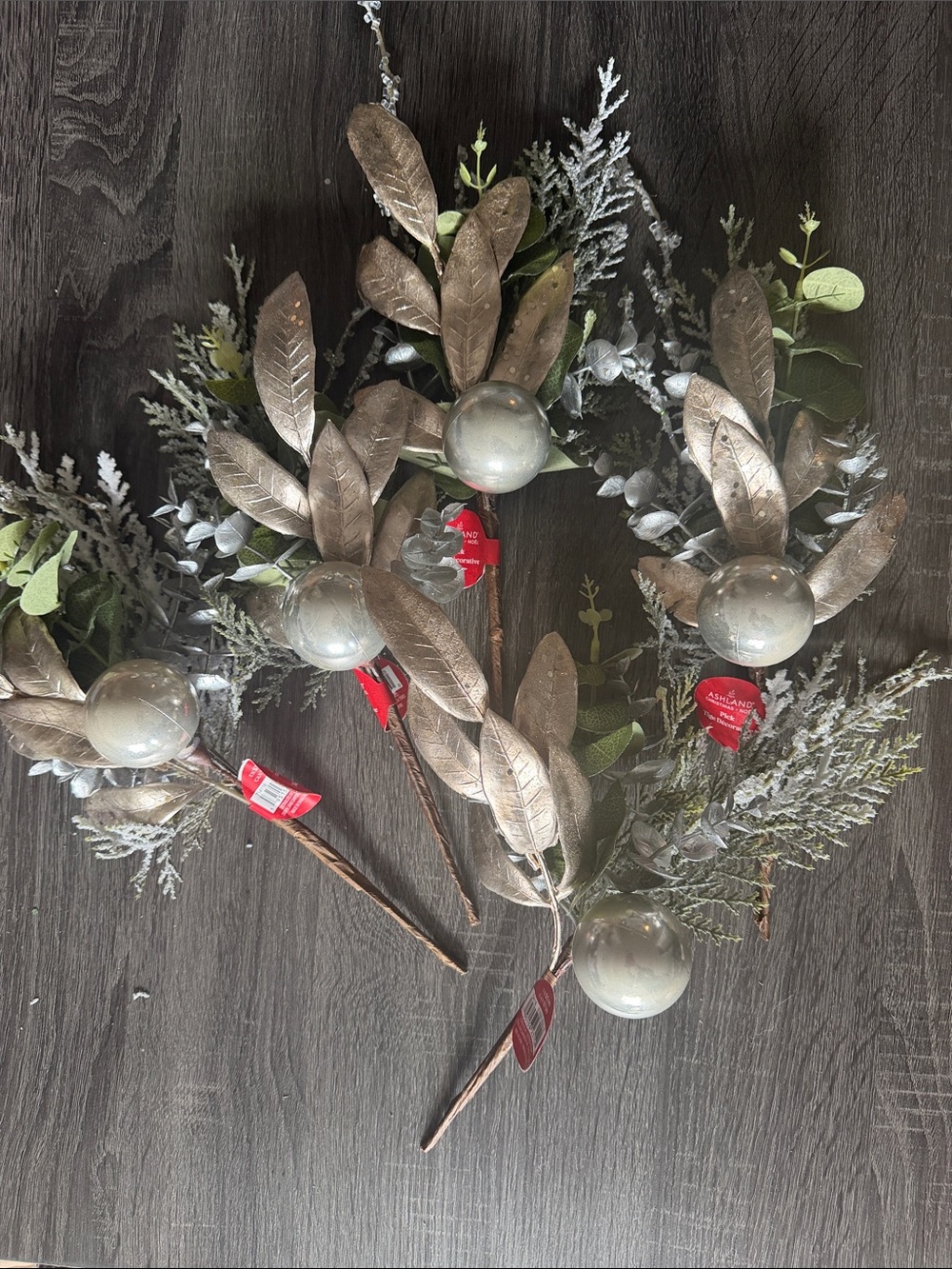 Metallic Berry Picks — Set of 5